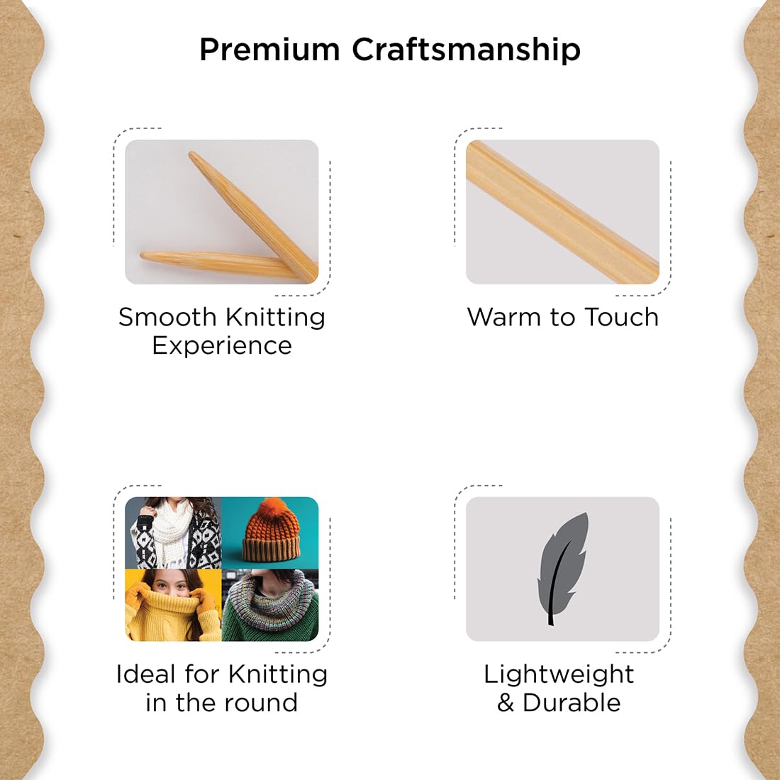 Knitter’s Pride Bamboo Luxe Fixed Circular Needles 32"" (80cm) – US Size 1.5 (2.5mm)
