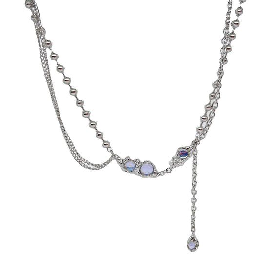 Buyongwant Irregular Necklace Y2k Moonlight Titanium Steel Fashion Women's Jewelry