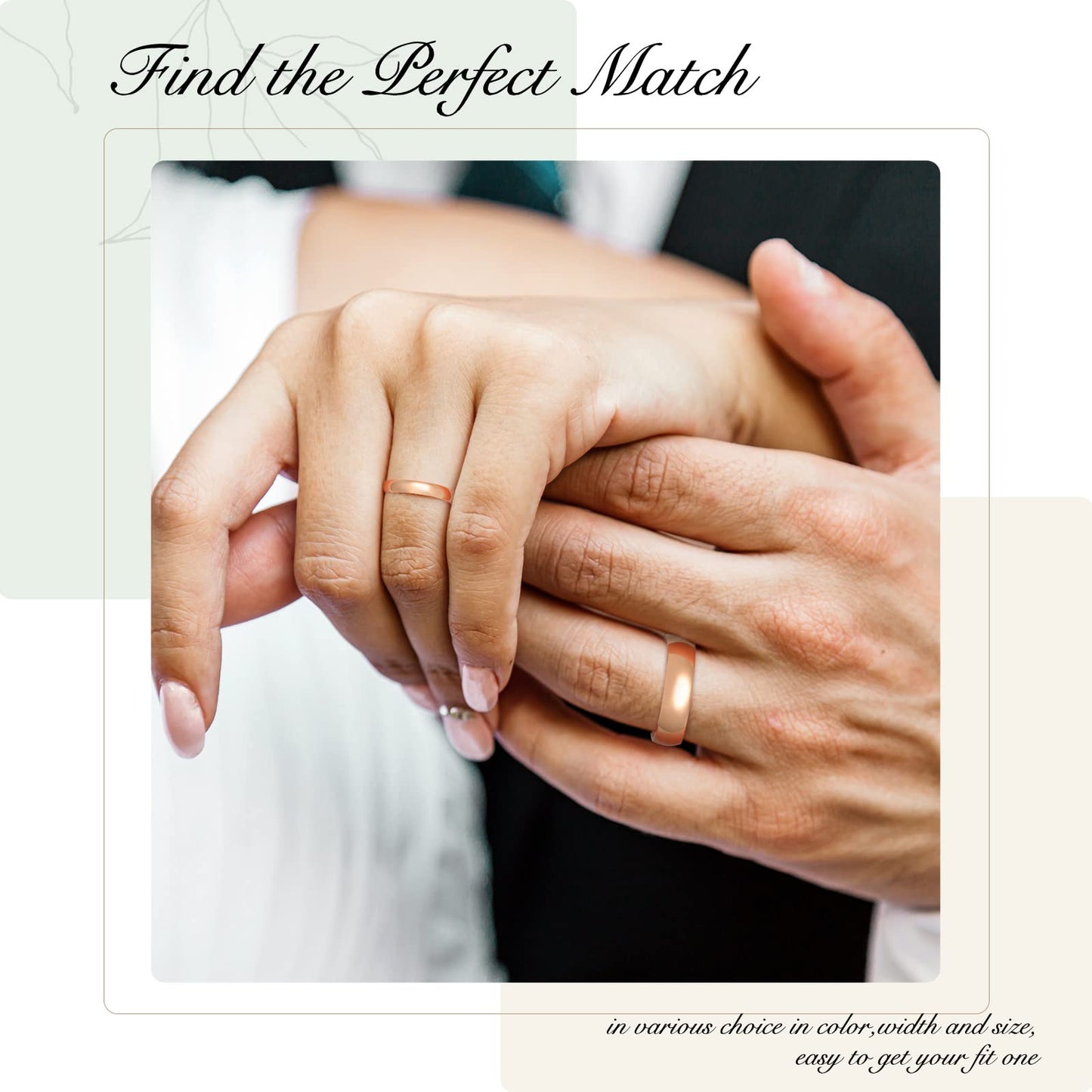 King Will 316L Stainless Steel Wedding Band for Men Women-6mm Width Rose Gold Plated Wedding Ring Domed Style High Polished with Laser I Love You Comfort Fit Size 11