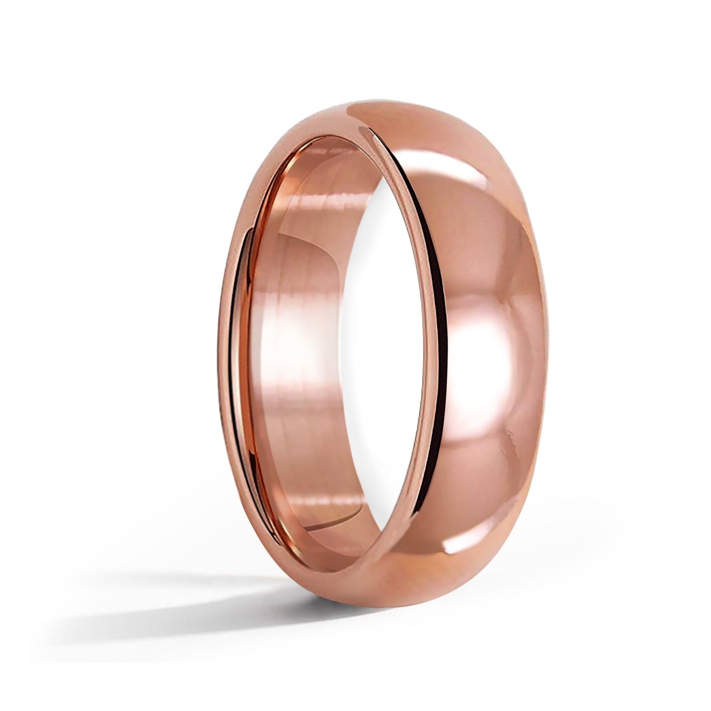 IVY & BAUBLE Pure Uncoated Solid Copper Ring for Men & Women — Lab-Tested, Raw Authentic Copper Band, Wellness Jewelry, Crafted in USA, 6mm, Size 13