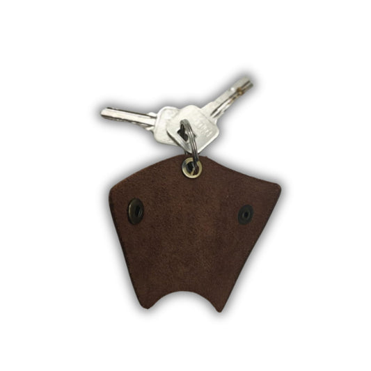 PavinCrafter Full Grain Leather Key Wrap – Silent Keychain Organizer with Snap Closure, Key Ring Cover & Pocket-Friendly Sleeve – Handmade Key Holder for Men, Stylish & Durable EDC Accessory