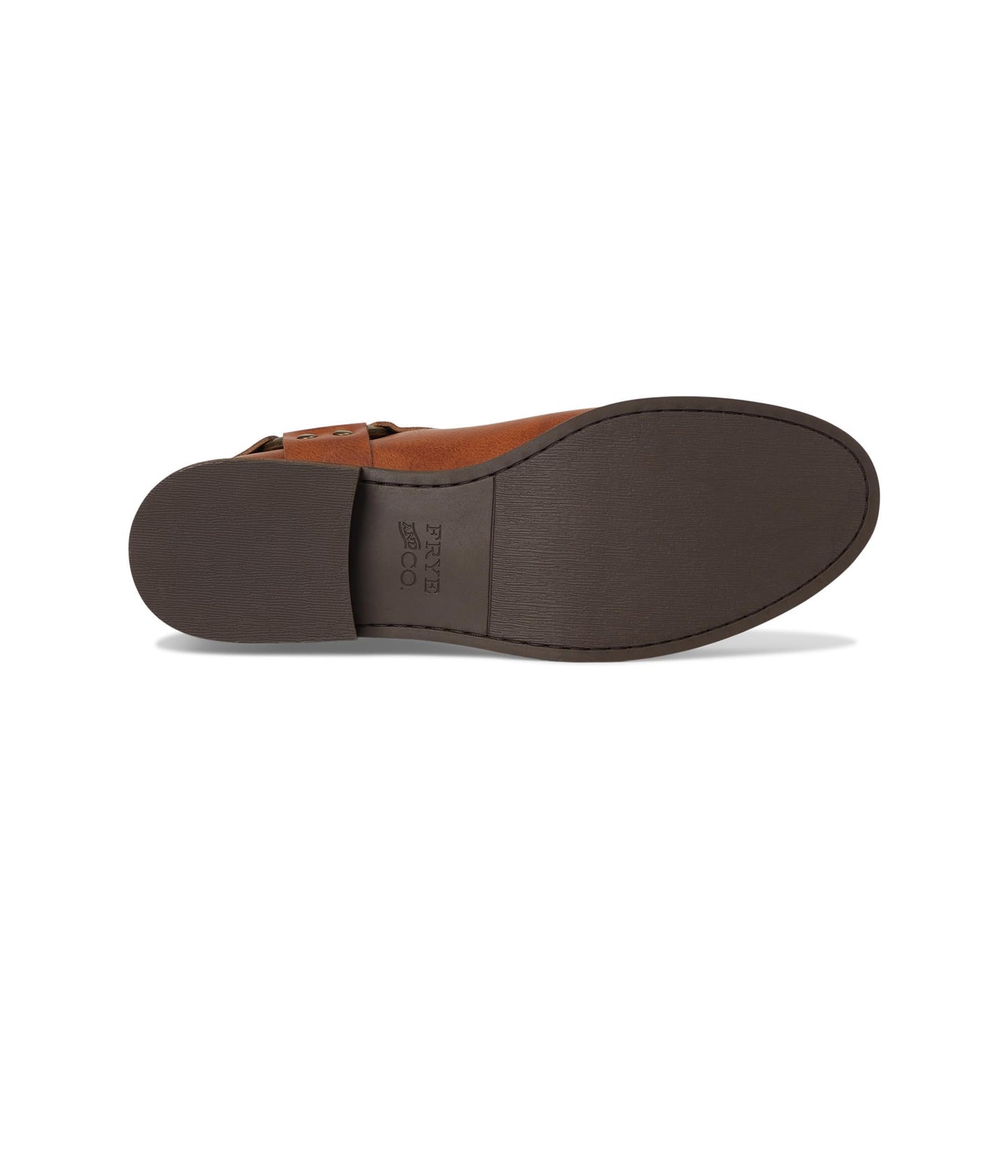 FRYE AND CO. Womens Kellie Harness Wide Calf Cognac 6.5 Medium