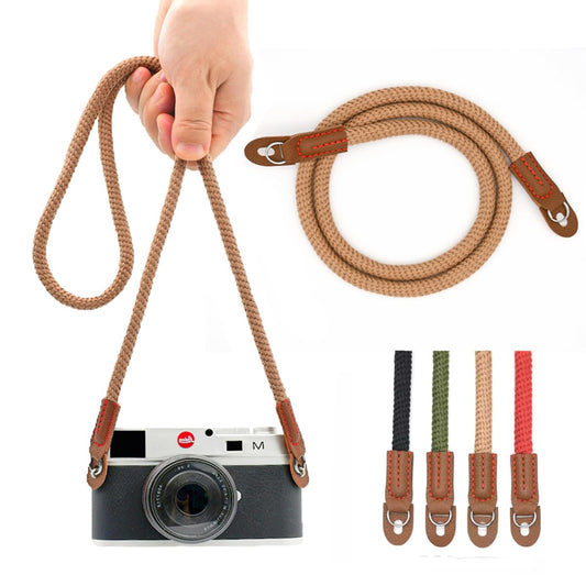 Eorefo Camera Strap Vintage 100cm Camera Rope Strap Neck Shoulder Belt Strap for Mirrorless and DSLR Camera. (Brown)
