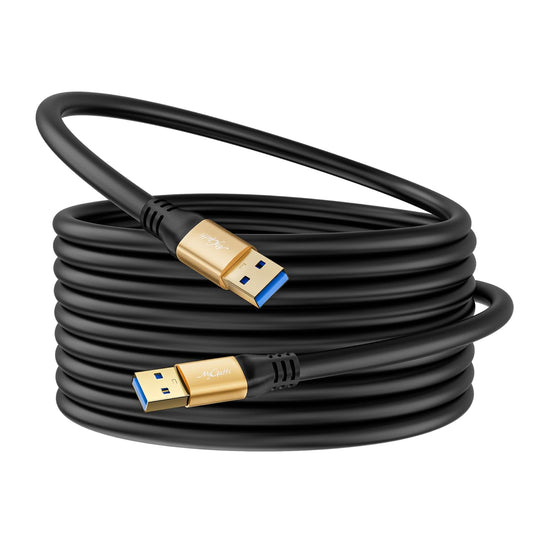 Mygatti 3.0 25FT, 5Gbps Extra Long USB A to A Cable High Speed, Type A Male to Male Data Transfer Cord, Compatible