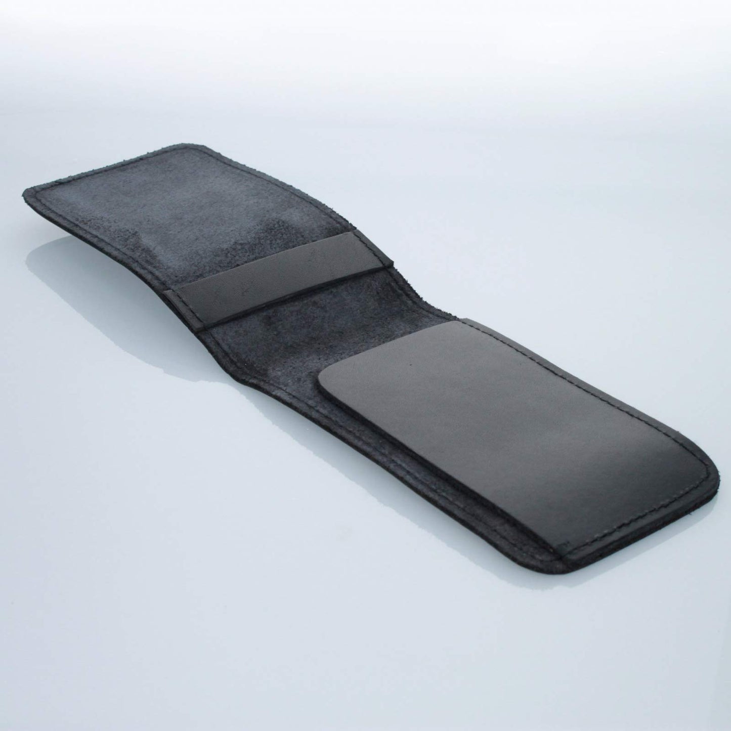 ASR Federal Minimalist 3x5" Leather Memo Pad Cover Notepad Holder Police Gear, Smooth Black