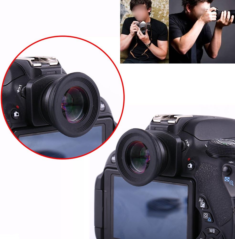 1.51X 15mm Magnifier Eyecup with Viewfinder, and Portable for Cameras. Easy Focus, Height, Good for Glasses Users
