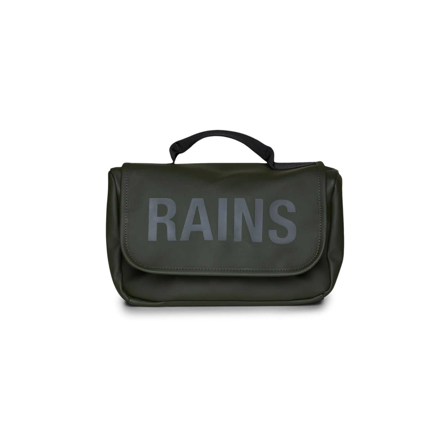 RAINS Texel Wash Bag – Green Waterproof Toiletry Travel Organizer for Men and Women - Wash Bag with Zip Closure and Multiple Compartments – 2 Year Warranty