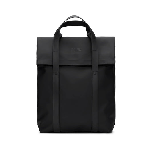 RAINS 2 Way Tote Backpack, Unisex for Men and Women, Black – Fits 16″ Laptop, Waterproof Commuter Backpack