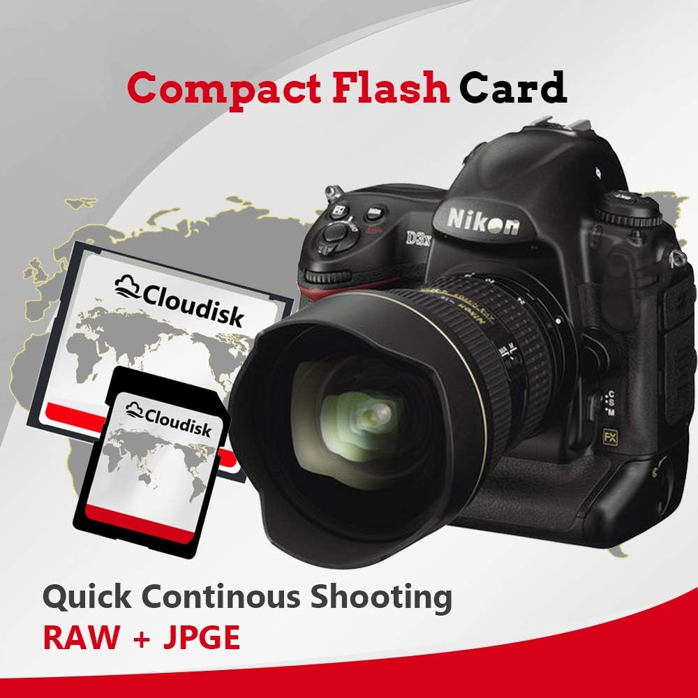 Cloudisk Pack 2 16GB 133X 2.0 (16GB) of Compact Flash Card CF Card Performance for DSLR Camera,Vintage Digital Camera
