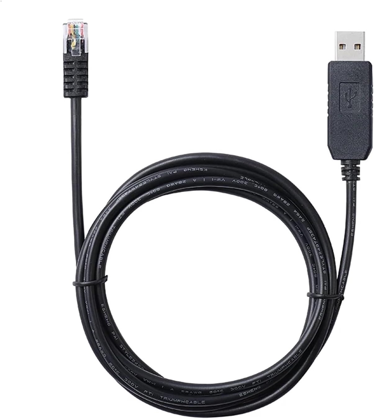 Skcvmn CP2102 RS232 RJ11 6P6C Cable(2.98m) Skywa-Cher Syn-can Manual Controller USB Serial to PC Link firmware Upgrade