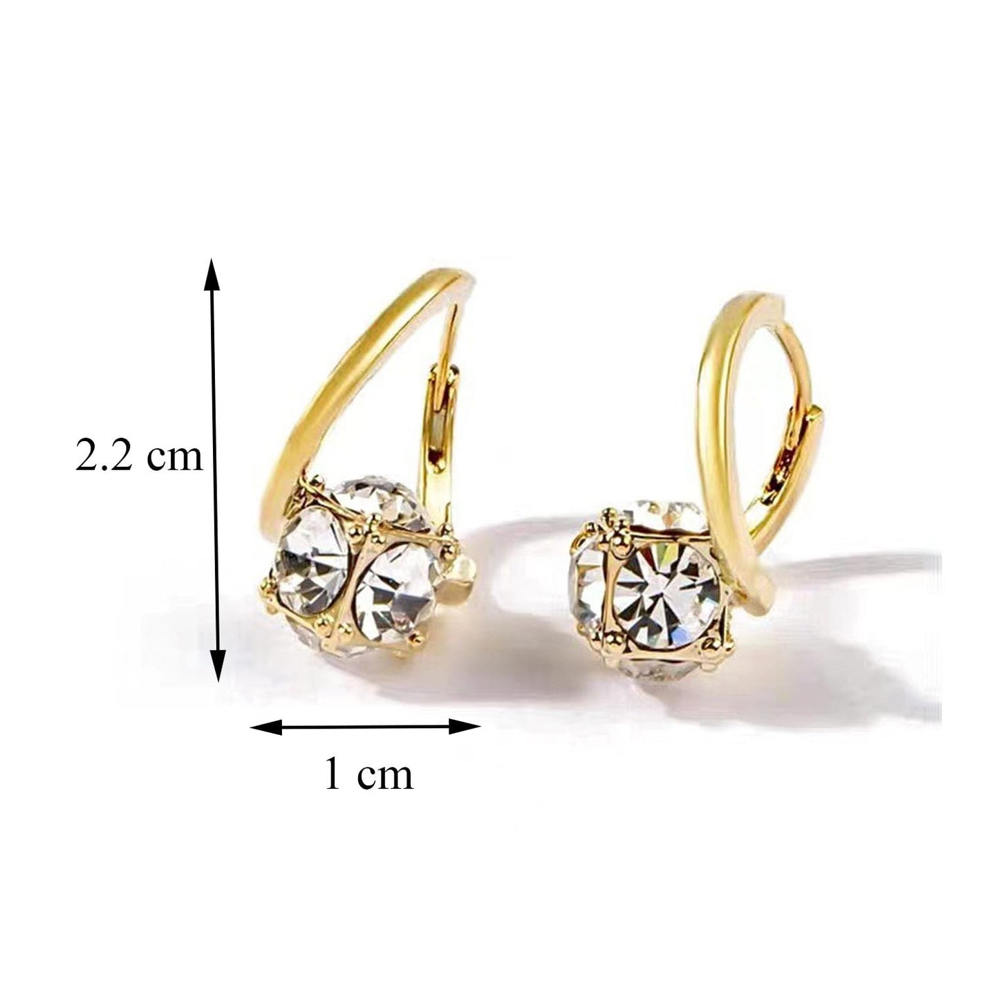 Lymphvity Earrings for Women Lymphvity Germanium Earrings Histone Lymphvity Acupuncture Earrings Atheniz Lymphatic Earrings Lymphatic Drainage Earrings Dainty CZ Zircon Lymphatic Drainage Earrings (White)