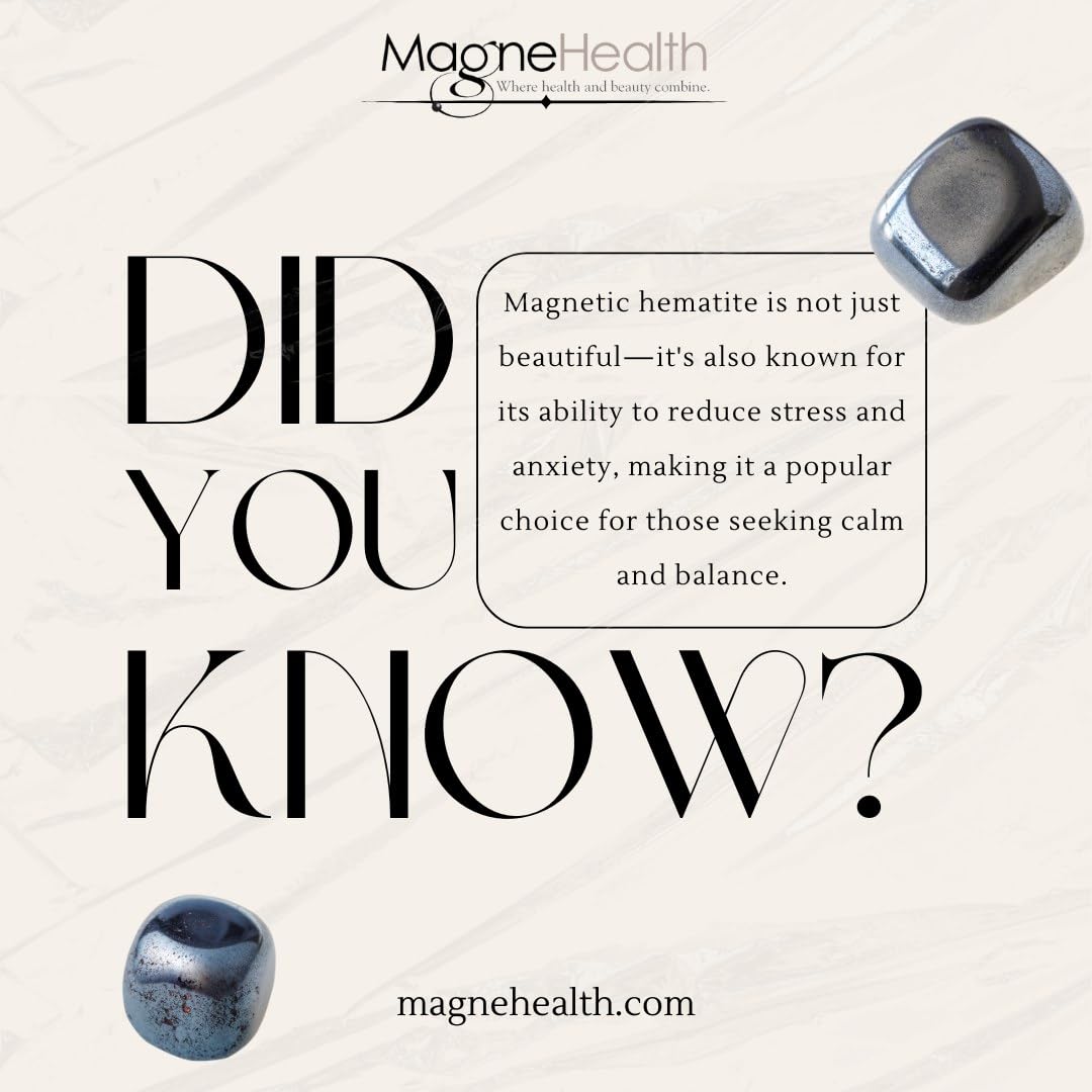MAGNEHEALTH Holiday Hangover Hematite Ring, Elegant Magnetic Hematite Ring as Jewelry for Men and Women (Size 6)