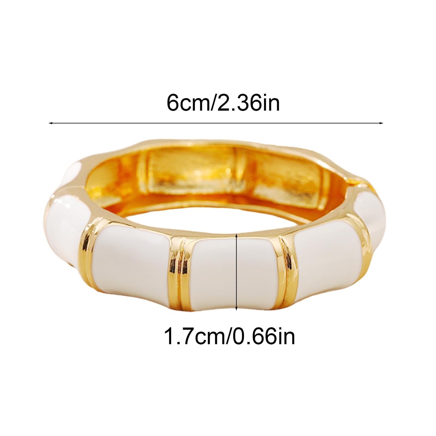 crataly White Gold Cuff Dripping Oil Bangle For Women-Enamel Vintage Bracelets For Birthday Christmas Mother's Day Valuntines Day Gifts