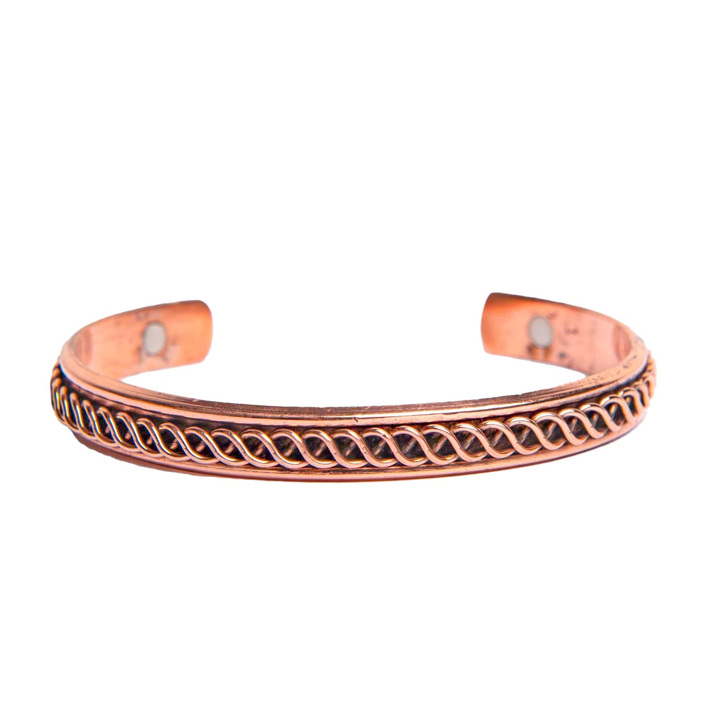 Wonder Care Copper Bracelet for Men & Women | Solid and High Gauge Pure Copper Bracelet | Copper Jewelry Cuff kada Adjustable | Best Rakhi Gift for Brother | Copper Band with Velvet Case and Gift Box