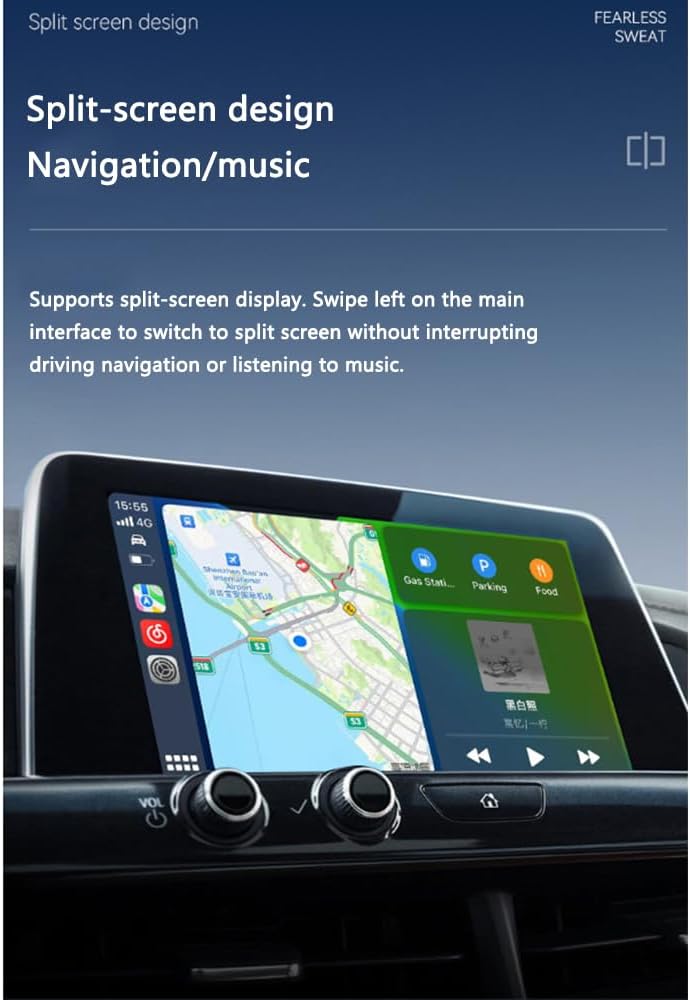 MZYLW 2018 2019 2020 2021 2022 2023 2024 2-in-1 Car Wireless CarPlay Adapter for Subaru Crosstrek Support Apple CarPlay