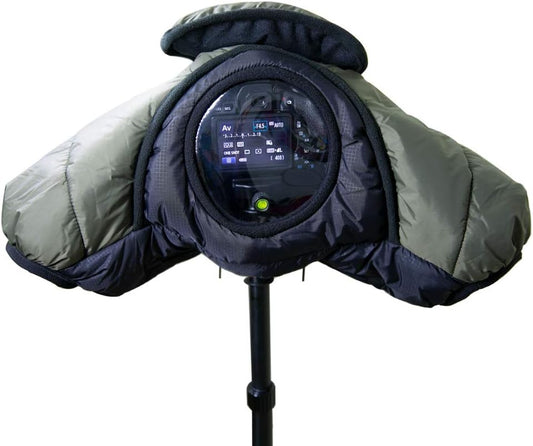 CamRebel 24-70mm, 24-105mm, 15-85mm,18-135mm, 55-205mm, 70-200mm Camera Rain Coat Cover, Cold-Proof Warm Cover, Snow