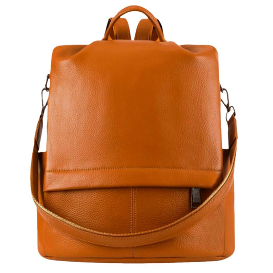 Wesccimo Genuine Leather Antitheft Backpack Purse For Women