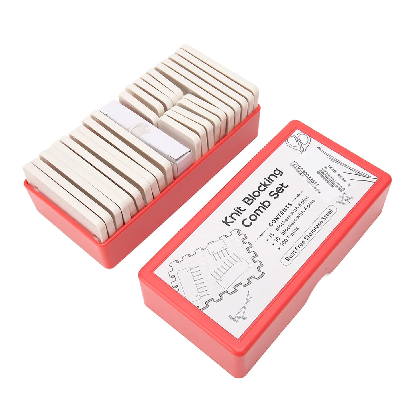 Knit Blocking Pins Kit, Knit Blocking Combs for Crochet Needlework Projects