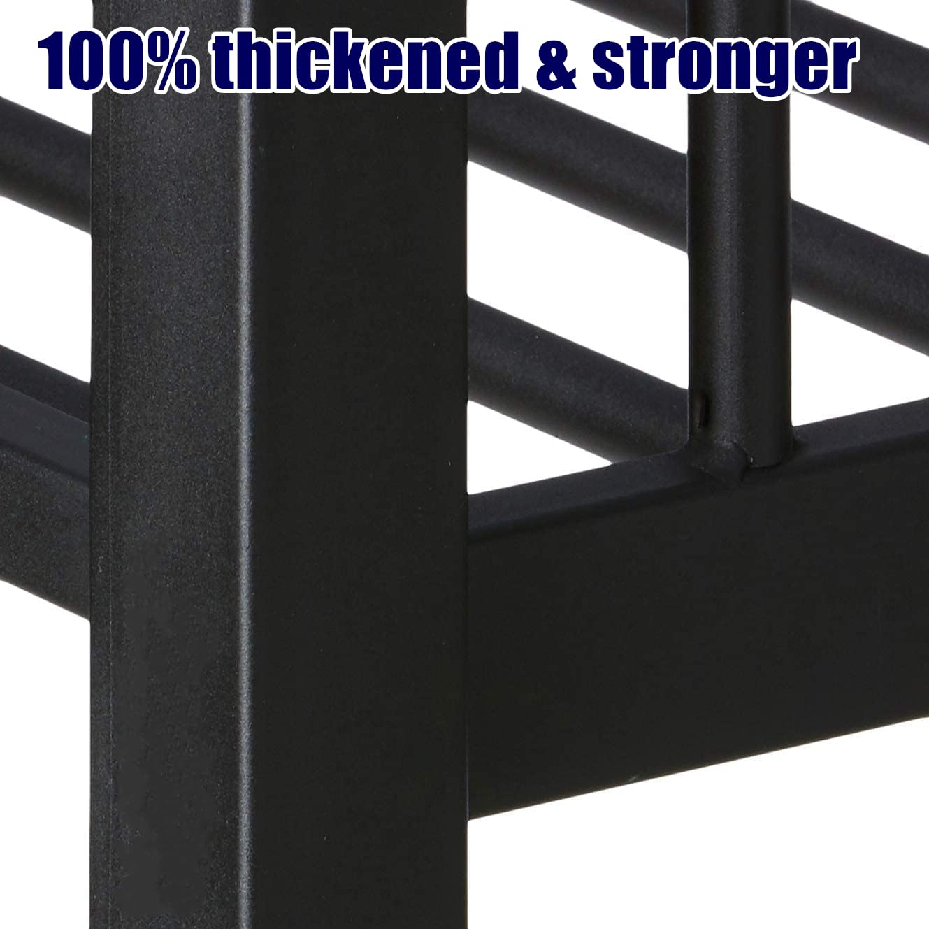 LUCALEO Stronger & Safer Heavy Duty Steel Twin XL Over Twin XL Size Bunk Bed Frame, Thickened More Stable Metal Bunkbeds (Easier to Assemble) (Twin XL,White)