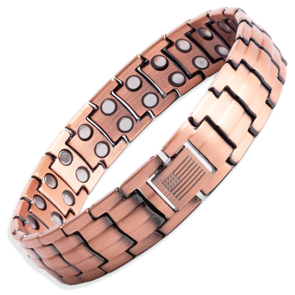 Hero Company Copper Magnetic Bracelet - ‘Vitalis’ Copper Bracelet with Magnets - Helps Pair Veterans With A Service Dog Or Shelter Dog