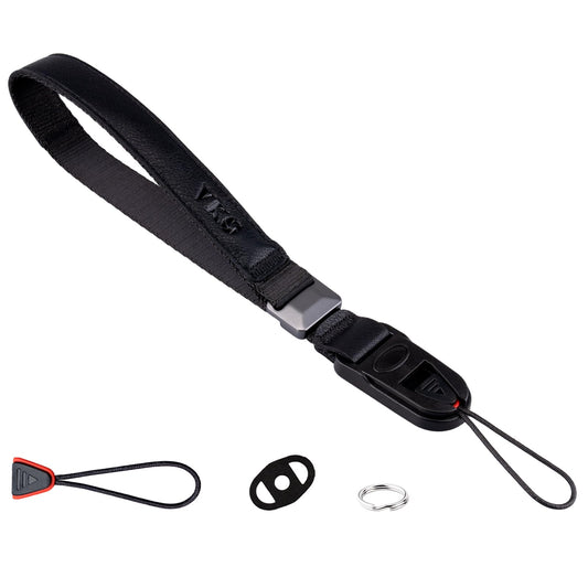 VKO Camera Strap Wrist,QD Quick Release Adjust Lanyard Wristband strap for Photographers SLR DSLR Digital Mirrorless Camera(Black)