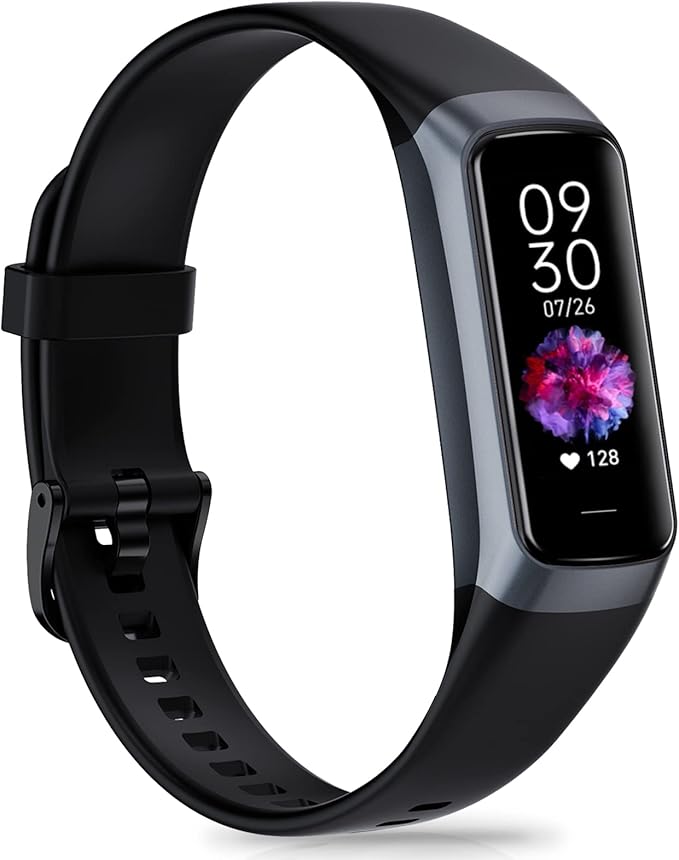 Fitness Tracker, Blood Pressure Watch with 24/7 Heart Rate, Step Counter for Walking, Step Trackers Activity Pedometer for Women Men Android iOS