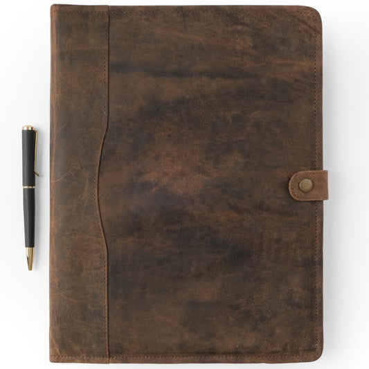Leather Portfolio, Leather Binder with Pen, Leather Portfolio for Men and Women, Leather Padfolio, Leather Folder, Portfolio Binder, Business Portfolio Men and Women