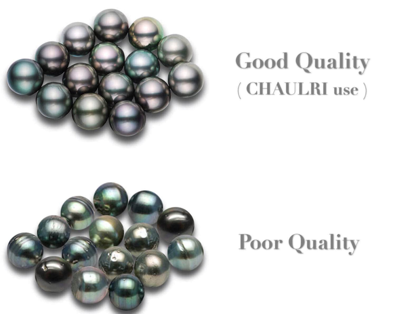 CHAULRI Solid 18K Gold Top Grade AAA Single 9-10mm Tahitian Black Pearl Pendant Necklace with 18 Inch Solid 18K Gold Chain - Jewelry Gifts for Women (white-gold)