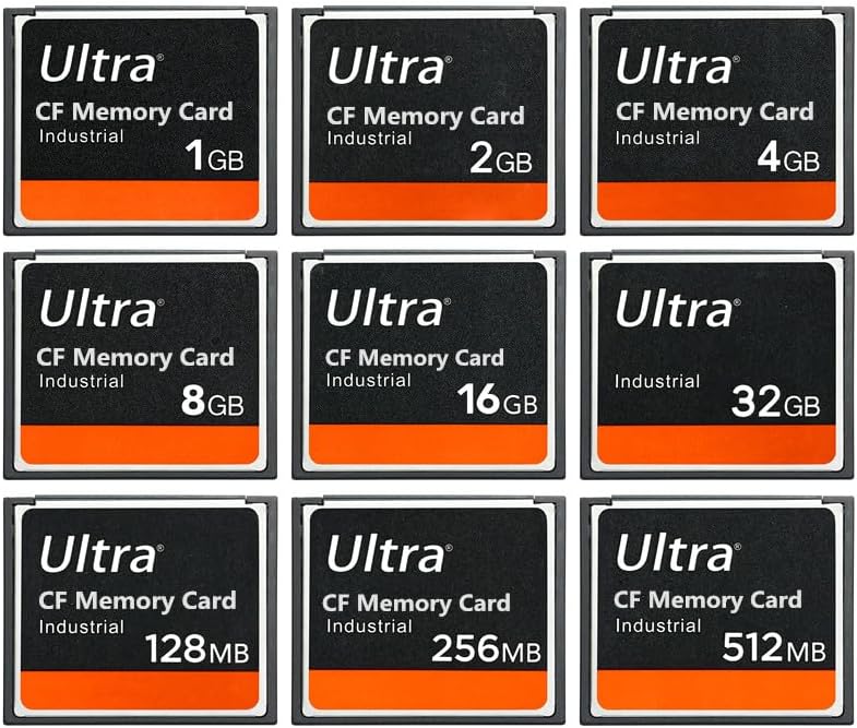 LILIWELL 256MB 256MB (2PACK) CF Card Ultra Memory Card Industrial for DSLR Camera Card Designed for Photographers