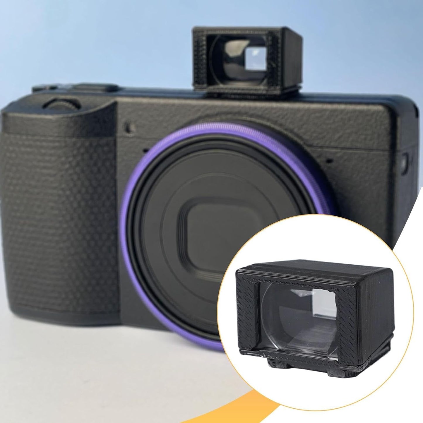 Moyeetings 28mm Camera Optical Viewfinder External Attachment Practical Spare Part High Performance Installation PP