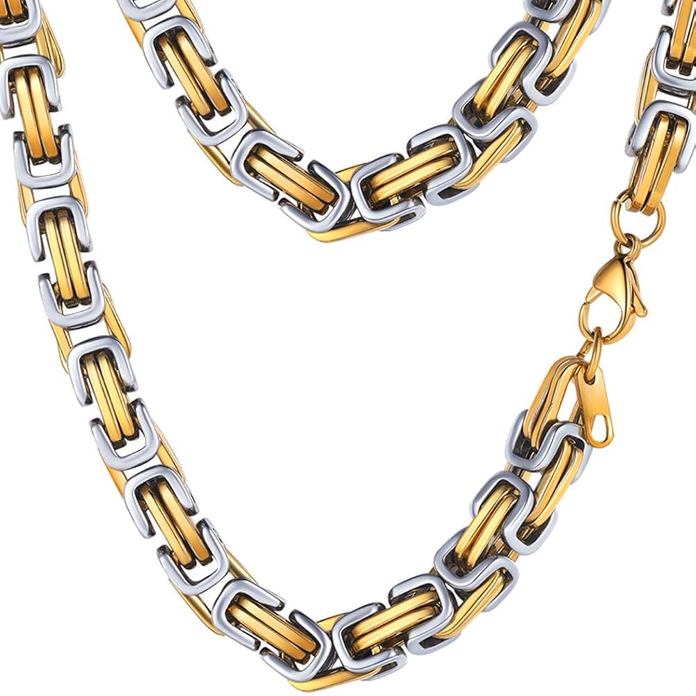 PROSTEEL Mens Chain Necklace Stainless Steel Chunky Necklace for Men