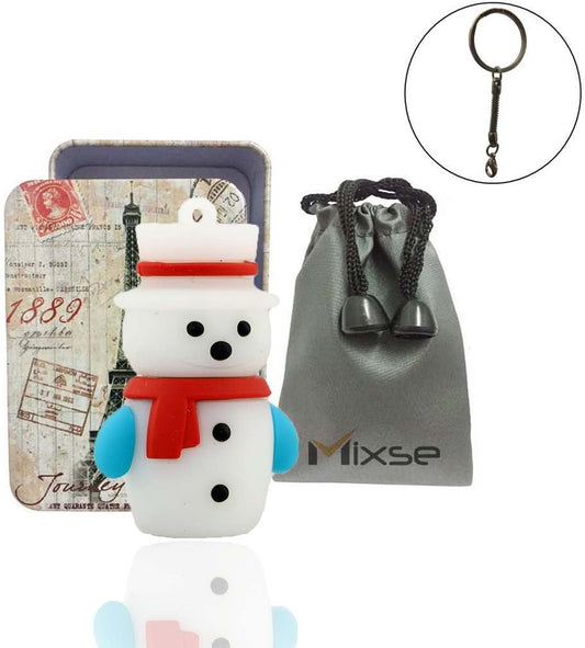 Mixse 8GB USB Flash Drive Memory U Disk Stick Storage Device Novelty Cute Snowman A