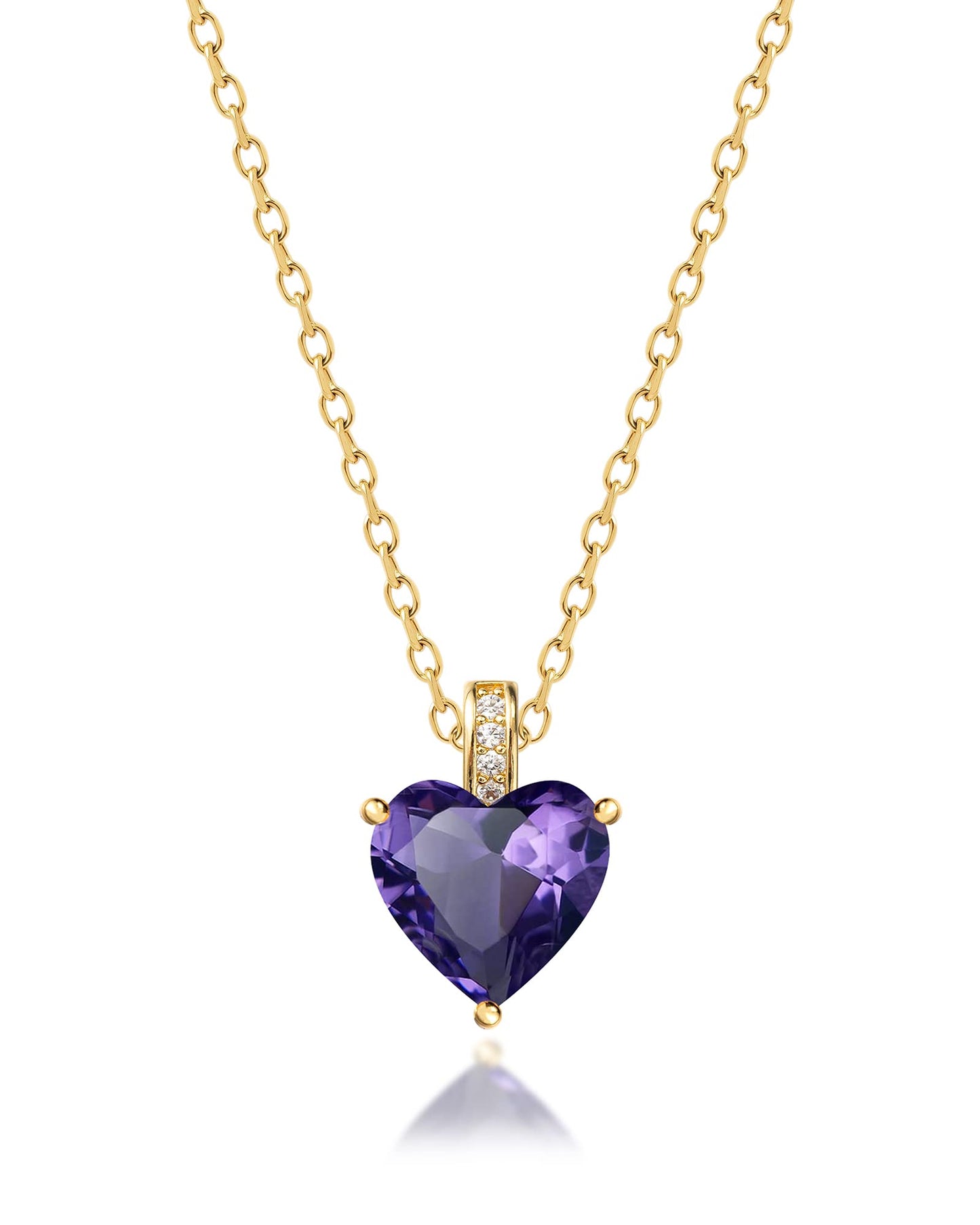 MIDDLUX February Birthday Gifts for Women, Amethyst Jewelry for Women, Amethyst Necklace for Women, February Birthstone Necklace, Purple Necklace