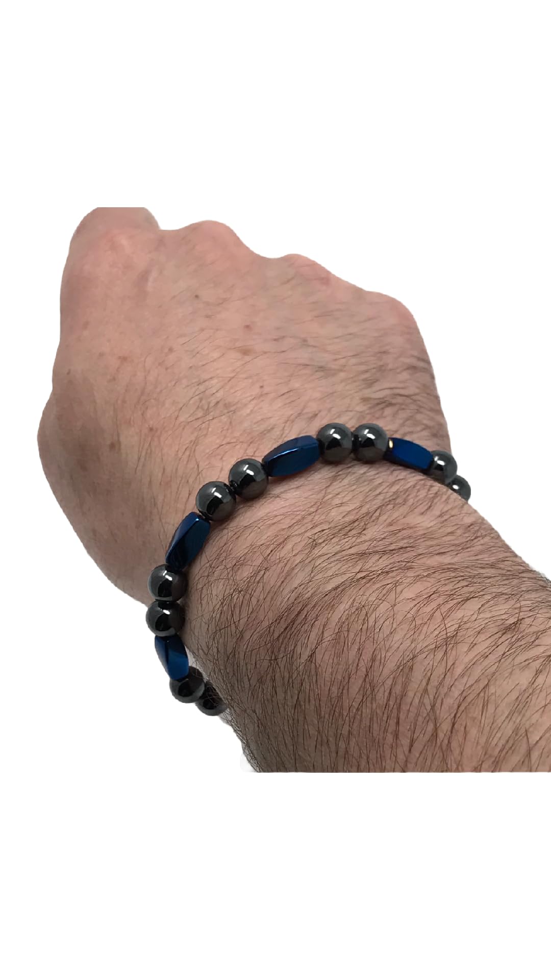 High Power Magnetic Hematite Bracelet (6.5 Inches)