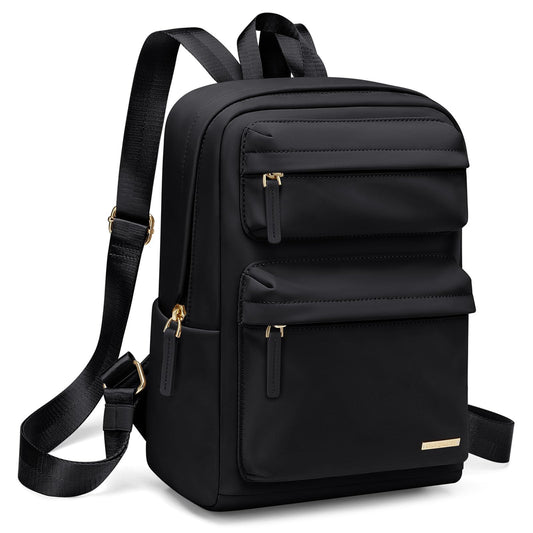 GOLF QUALITY Mini Backpack for Women Lightweight Small Waterproof Backpack Purses Daily Daypack,fit 10.2Inch iPad,Black