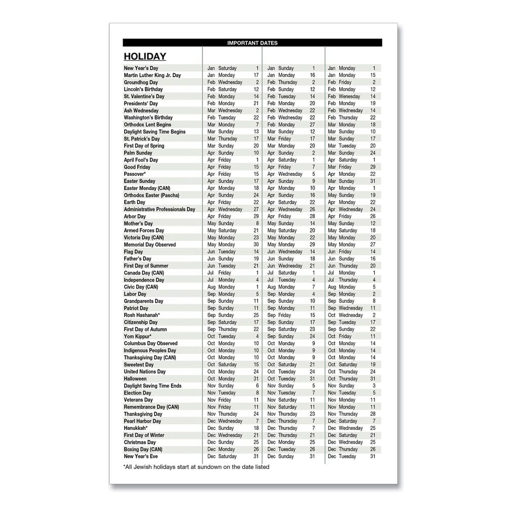 House of Doolittle 2026 Weekly Appointment Book 5" x 8", Faux Leather Cover, Black (27802-26)