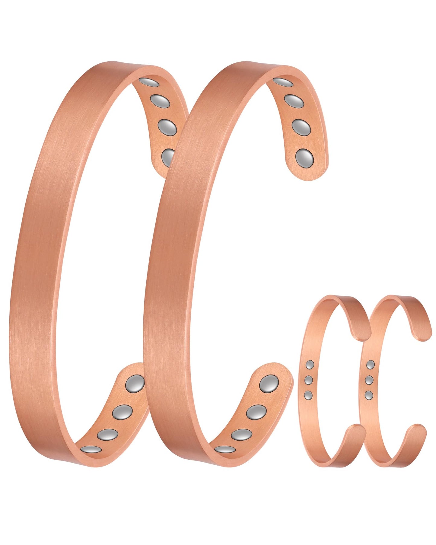 Jecanori Copper Bracelets for Women and Men, Ultra Strength Magnetic Bracelets for Men with 11pcs 3500 Gauss Magnets