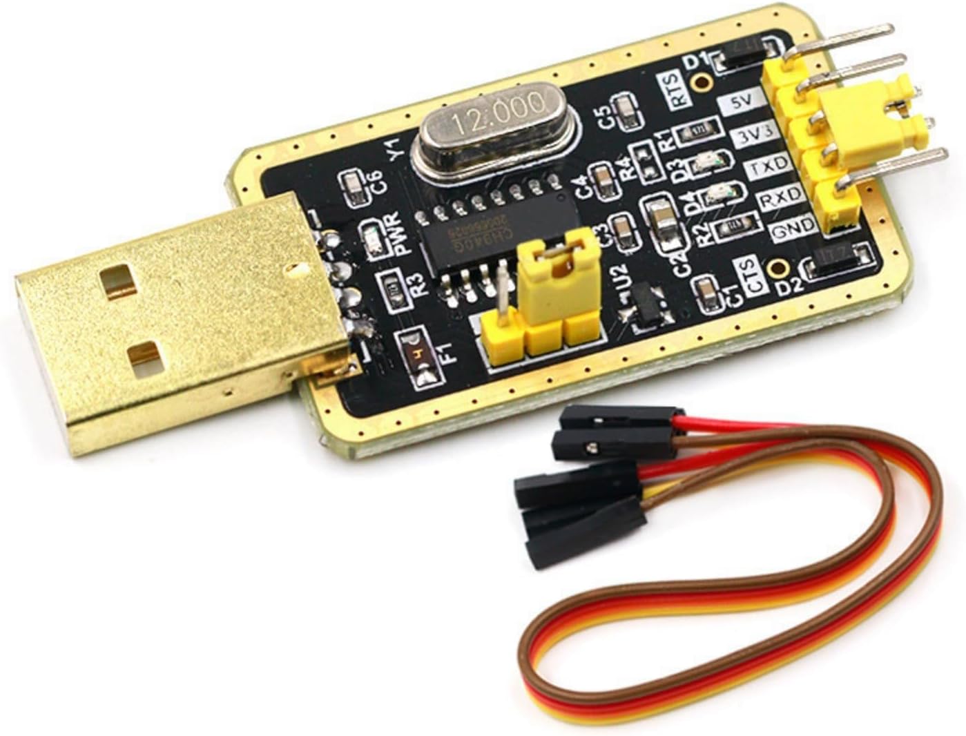 Montesy CH340G RS232 USB to TTLs Module for to Serials Port Converters with Firmware Cable