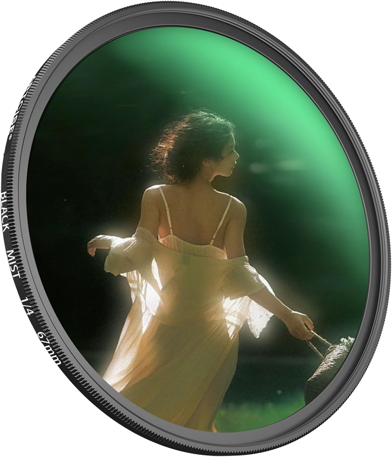 ARTCISE 1/4 67mm (37mm) Black Mist Filter - HD Optical Glass Filter for Cinematic Glow, Reduces Harsh Highlights