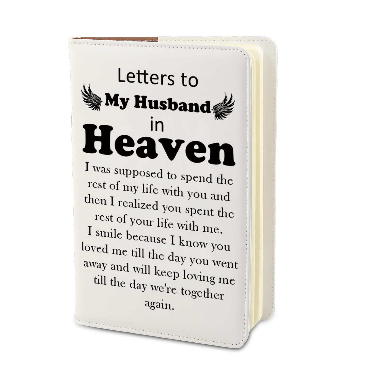 PLITI In Memory Of Husband Gift For Wife Loss of Husband Sympathy Gift Memorial Gift To My Husband In Heaven Journal Notebook (Husband in Heaven JN)
