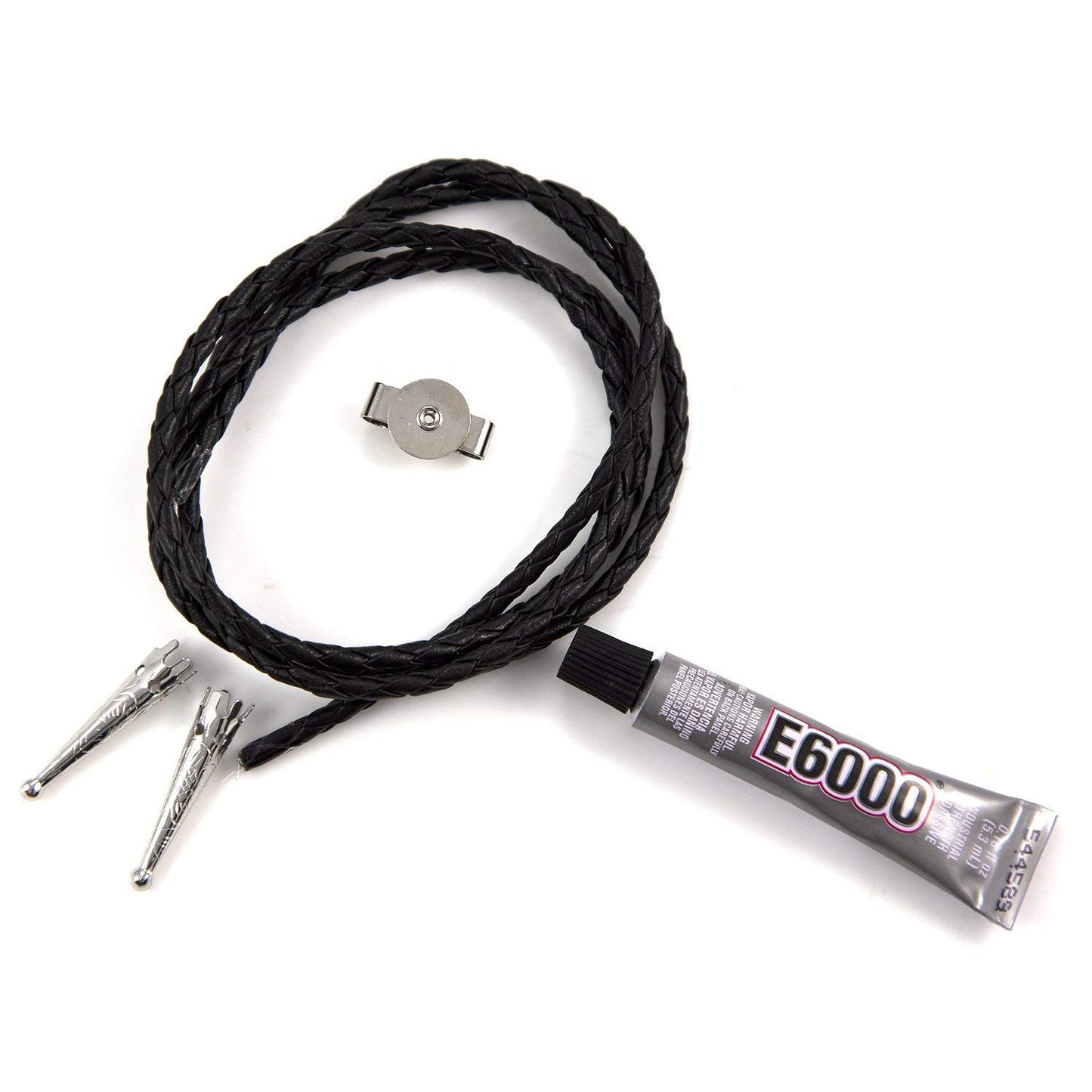 JewelrySupply Create Your Own Bolo Tie Kit - Bolo Cord, Slide, Tips & Glue