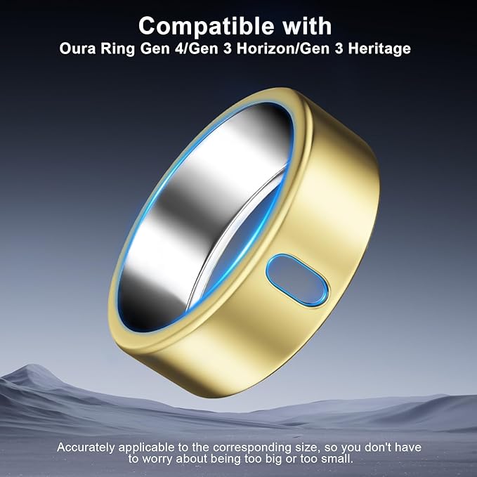 5 Pack Cover Compatible with Oura Ring Gen 4/Oura Ring Gen 3 Horizon/Heritage, Surport Charging with Cover on, Anti-Scratch TPU Protector for Oura Rings Accessories Women Men (Size 12)