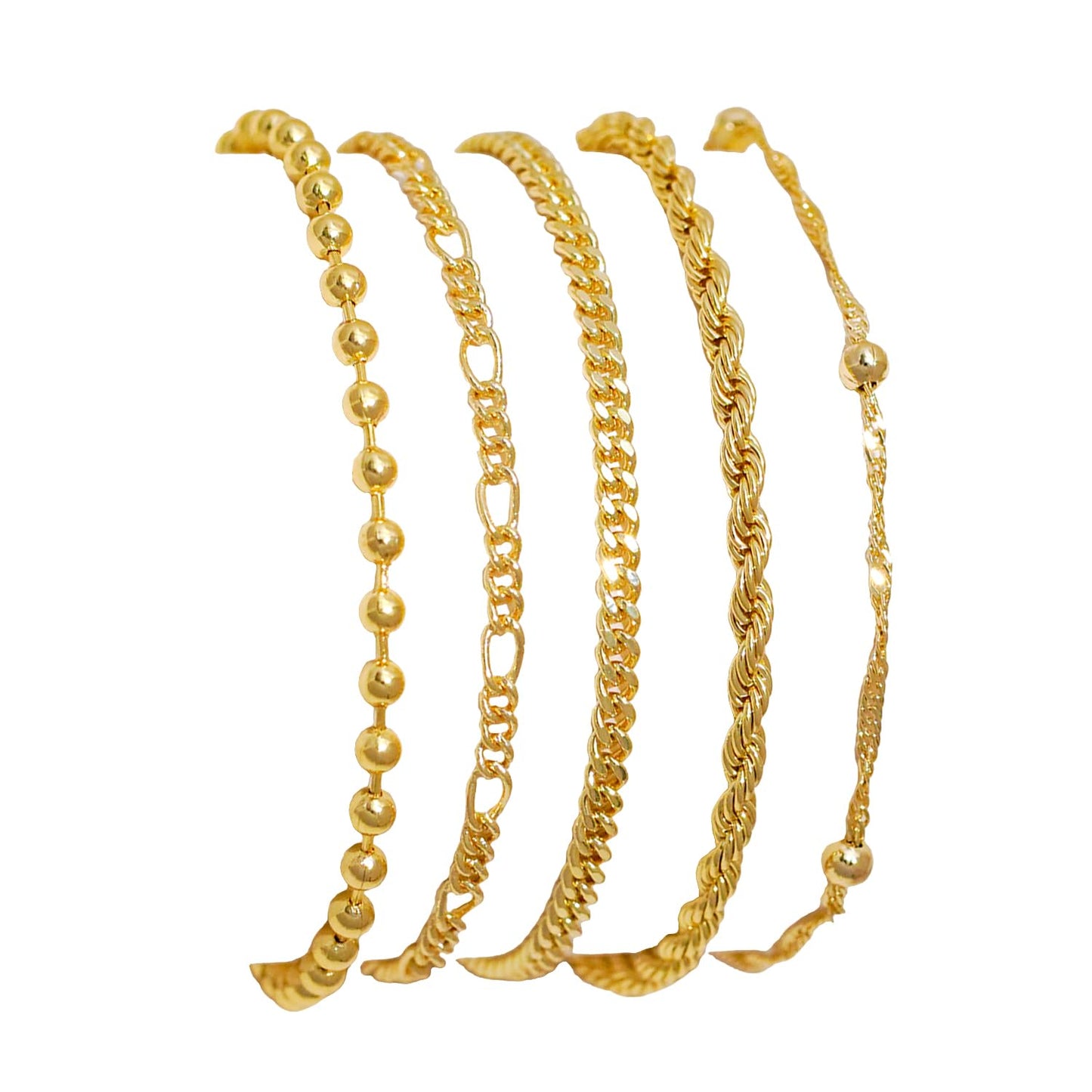 Gold Bracelets for Women, Dainty 14K Gold Plated Bracelet Stack for Women Trendy CZ Tennis Paperclip Cuban Chain Stackable Adjustable Waterproof Link Bracelet Jewelry Set Fashion Accessories Gifts