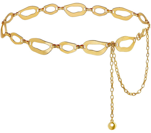 Suyi Waist Chain for Women Ladies Chunky Chain Belt for Dresses 150CM Gold 2