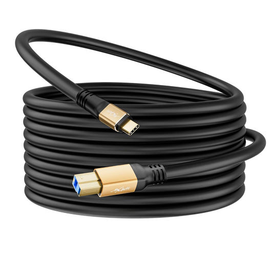Mygatti 3.0 20FT, 5Gbps 3.0 Extra Long USB C to USB B Cable High Speed, Type B Connector Printer Cord for Docking