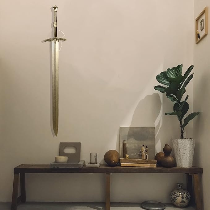 Sword Holder, Sword Wall Mount, Axe Holder, Vertical Display and Decoration
