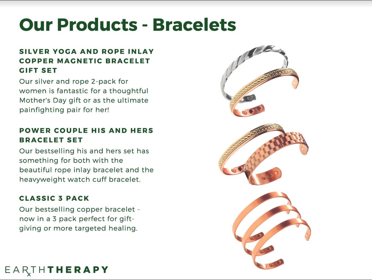 Earth Therapy Women's Greek Style Magnetic Copper Cuff Bracelet - Adjustable - Ultra Strength