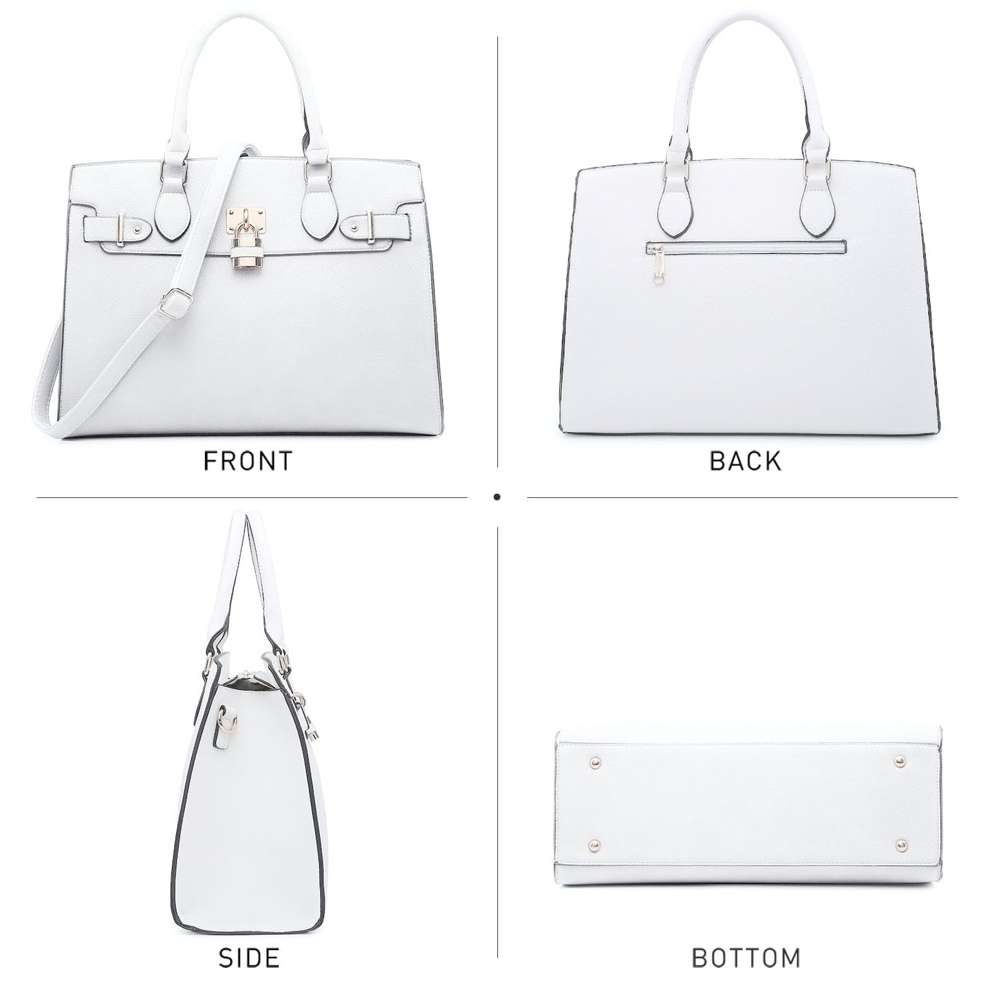 Dasein Women Handbags and Purses Ladies Shoulder Bag Top Handle Satchel Tote Work Bag with Wallet