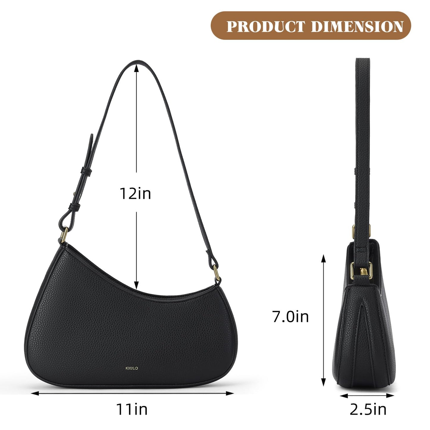 Black Purses for Women Evening,Crescent shoulder bag,Going Out Purse,Small Mini Cute Purse for Women,Mom Gift
