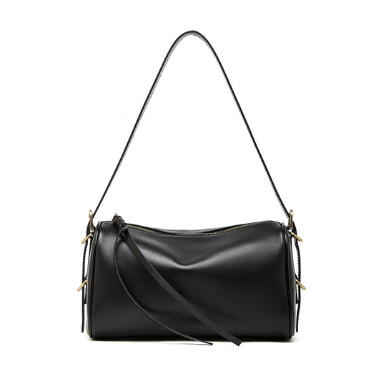Leather Crossbody Bags for Women, Hobo Bags for Women Crossbody Purse with Adjustable Strap (Black)
